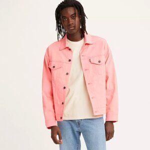 Levi's XL Vintage Relaxed Fit Trucker Jacket Peaches n'Cream